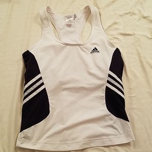Adidas Black and White Racerback Tank
